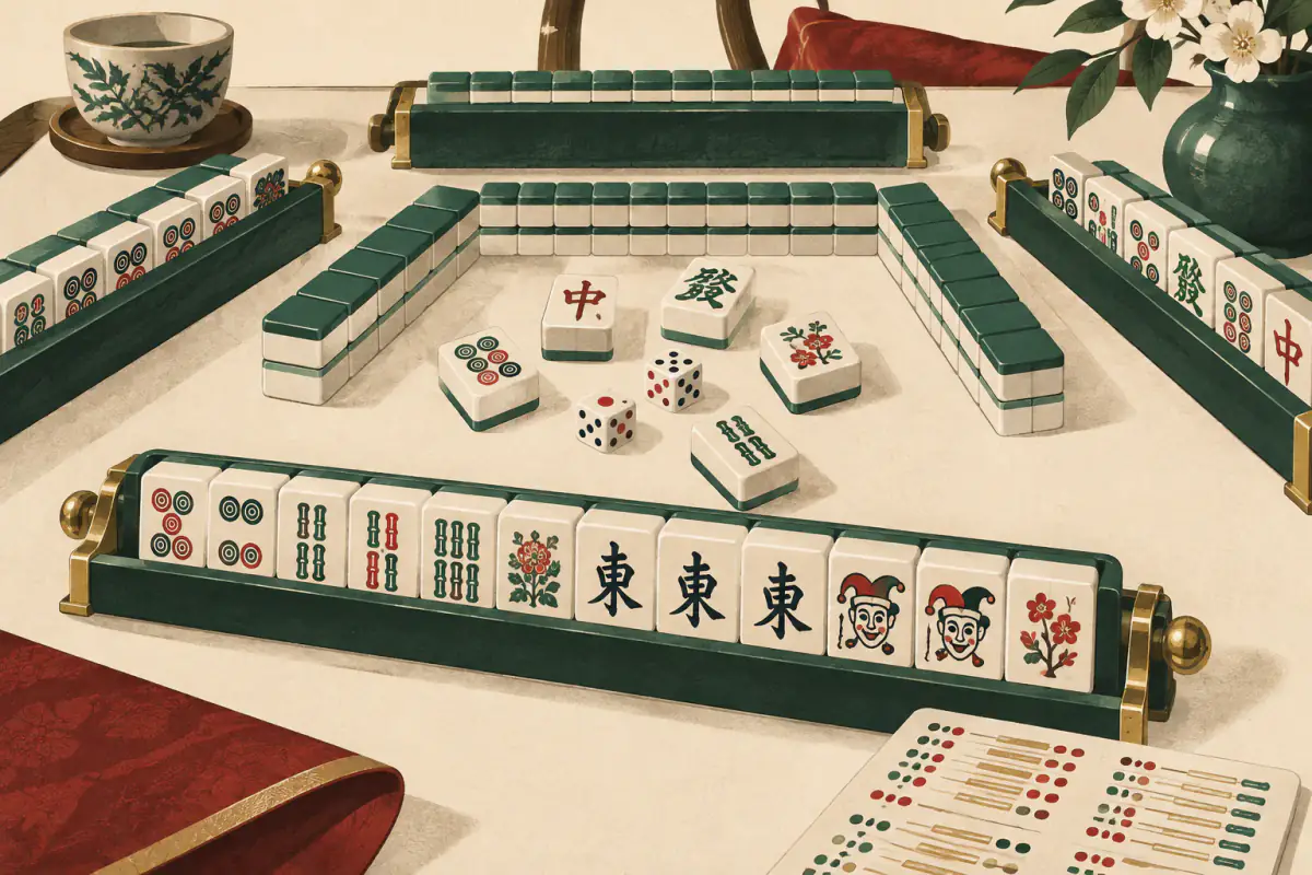 Illustration for An Introduction to American Mahjong and the NMJL Card