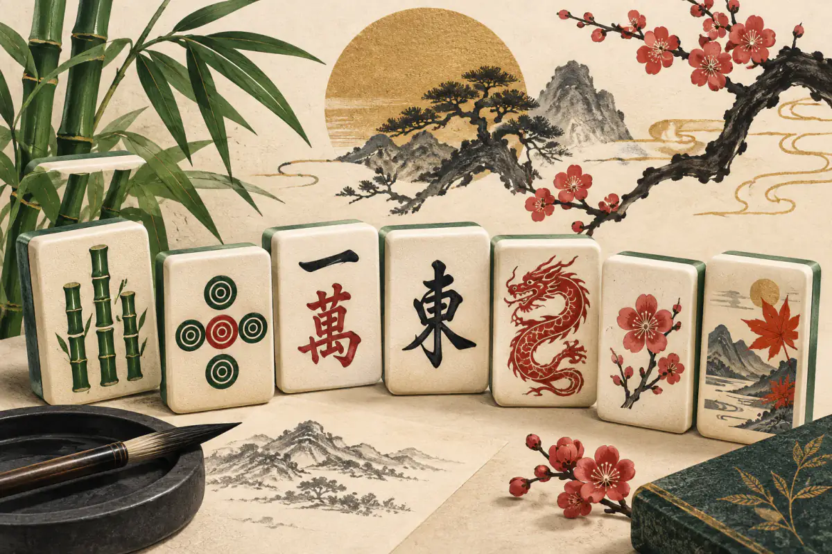Illustration for The Meaning Behind Every Mahjong Tile Symbol