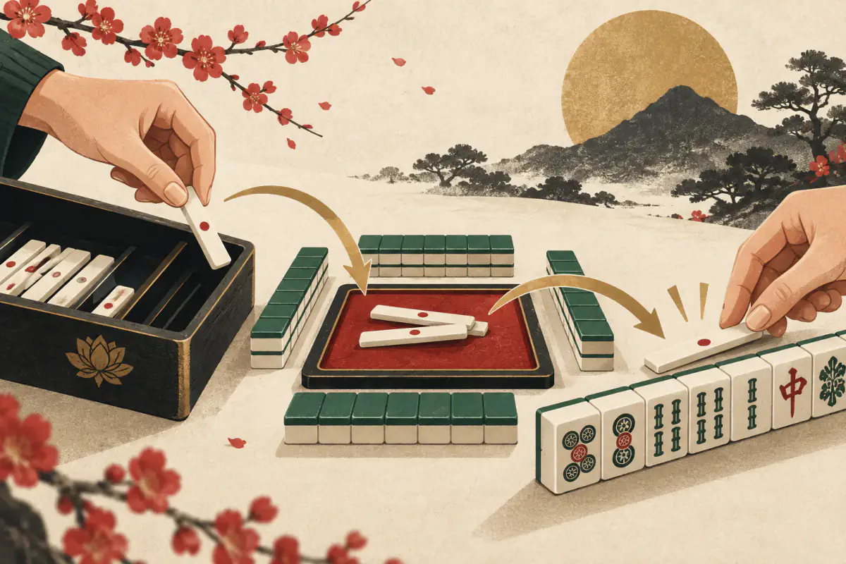Illustration for Riichi Stick Rules: The 1000-Point Bet and Its Fate