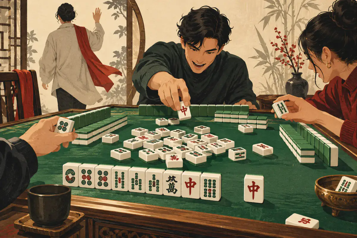 Illustration for An Introduction to Sichuan Mahjong (Blood Battle to the End)