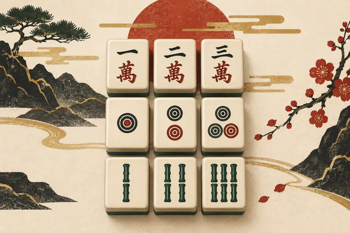 Illustration for Sanshoku Doujun Yaku: The Same Sequence Across Three Suits