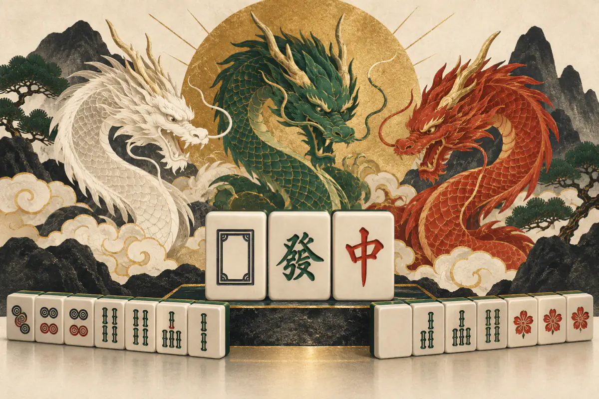 Illustration for Daisangen Yakuman: All Three Dragon Triplets