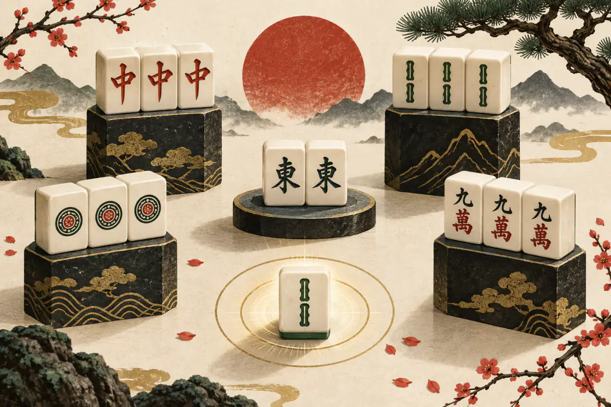 Illustration for Suuankou Yakuman: Four Closed Triplets